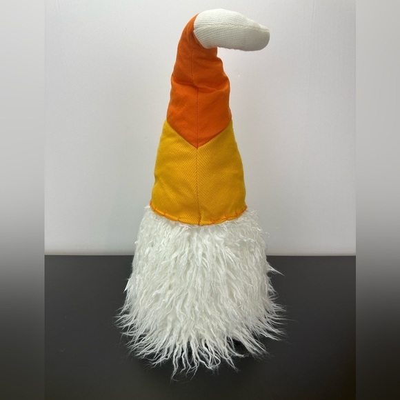 Gnome Candy Corn Hat Decoration Moldable Hat Stone Filled Bottom Fall Halloween - Picture 4 of 11
